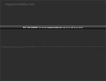 Tablet Screenshot of mypersonality.com