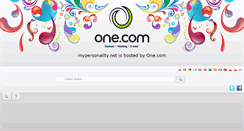 Desktop Screenshot of mypersonality.net
